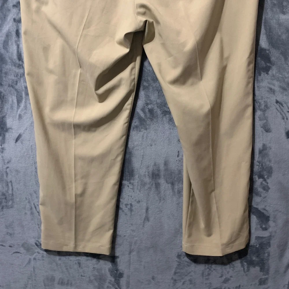 Adidas Pants Mens 40x30 Golf Tan Recycled Performance IU2823 Athletic Preppy